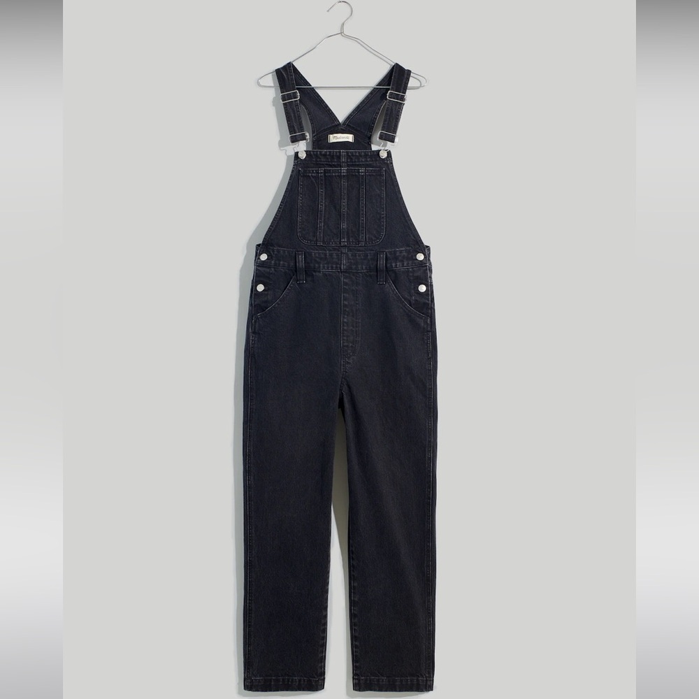 Madewell Straight-Leg Overalls in Lunar Wash